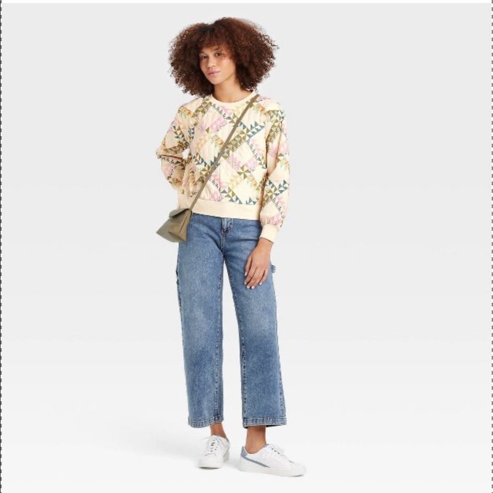 Universal Thread Women's Quilted Pullover Sweatsh… - image 1